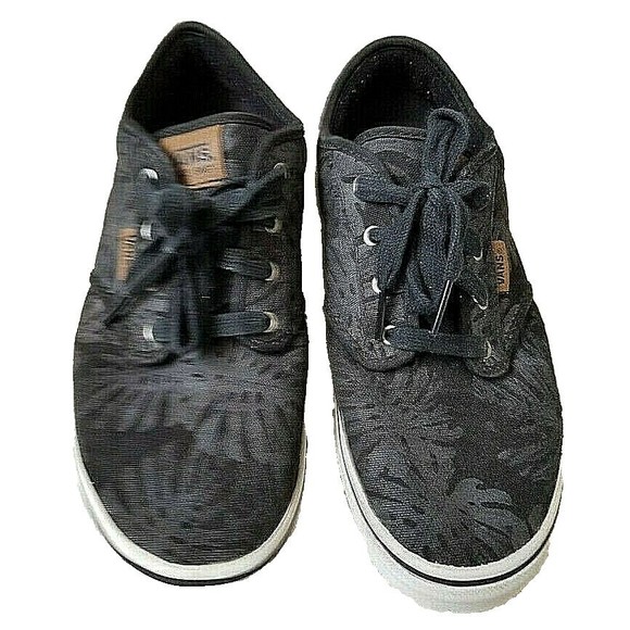 Atwood Deluxe Palm Leaf Vans Youth US 6.5 Black Off The Wall Peace Frond Kids
